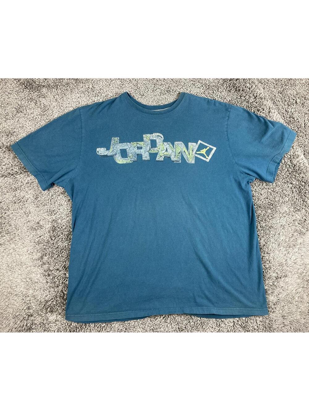 Jordan Jumpman Flight T-Shirt Men's XXL Teal Graphic Logo